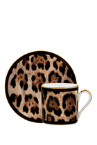 Leopardo Coffee Cup & Saucer Set